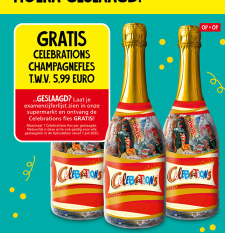 Celebrations   mini chocoladerepen folder aanbieding bij  Jan Linders - details