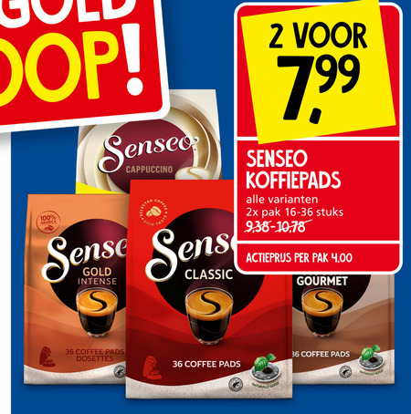 Douwe Egberts Senseo   koffiepad folder aanbieding bij  Jan Linders - details