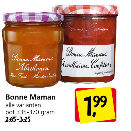 Bonne Maman   jam folder aanbieding bij  Jan Linders - details