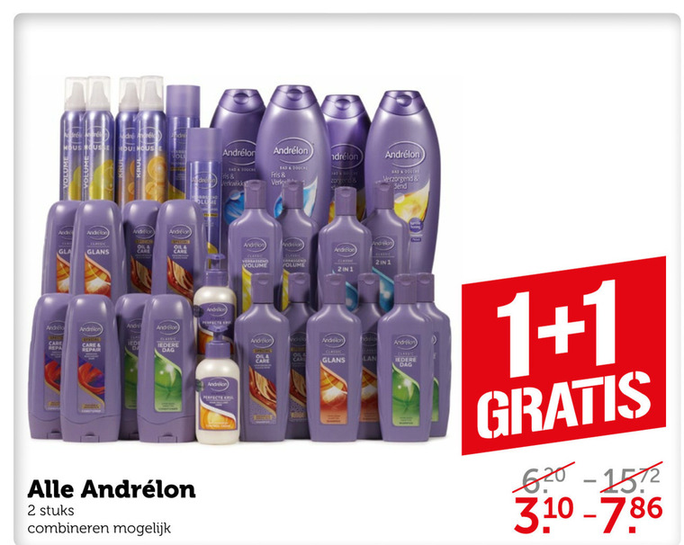 Andrelon   conditioner, shampoo folder aanbieding bij  Coop - details