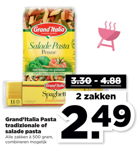 Grand Italia   pasta folder aanbieding bij  Plus - details