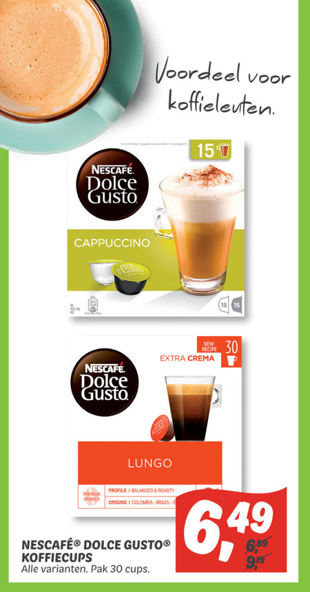 Nescafe   dolce gusto capsules folder aanbieding bij  Dekamarkt - details