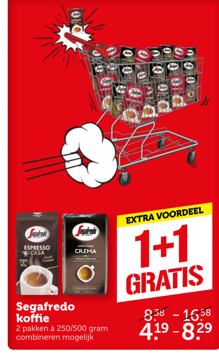 Segafredo   koffie folder aanbieding bij  Coop - details