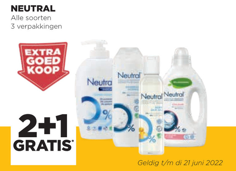 Neutral   wasverzachter, wasmiddel folder aanbieding bij  Jumbo - details