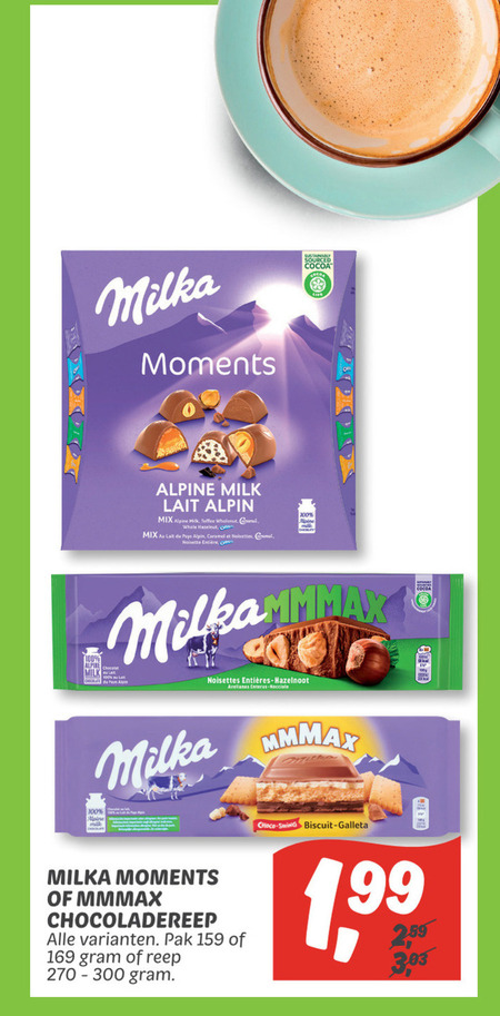 Milka   chocolade folder aanbieding bij  Dekamarkt - details