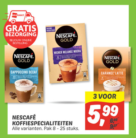 Nescafe   oploskoffie folder aanbieding bij  Dekamarkt - details