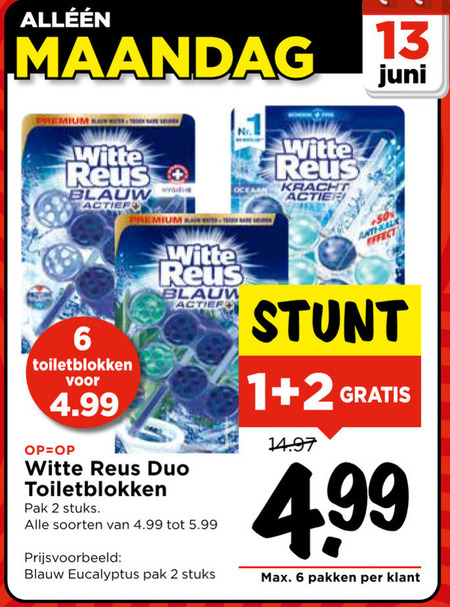 Witte Reus   toiletblok folder aanbieding bij  Vomar - details