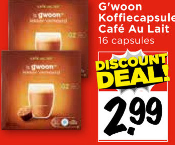 Gwoon   dolce gusto capsules folder aanbieding bij  Vomar - details