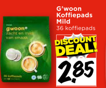 Gwoon   koffiepad folder aanbieding bij  Vomar - details