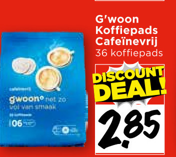 Gwoon   koffiepad folder aanbieding bij  Vomar - details