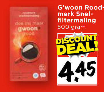 Gwoon   koffie folder aanbieding bij  Vomar - details