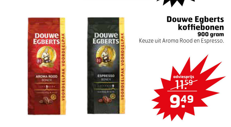 Douwe Egberts   koffiebonen folder aanbieding bij  Trekpleister - details