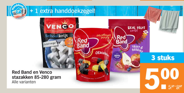 Red Band   drop, snoep folder aanbieding bij  Albert Heijn - details