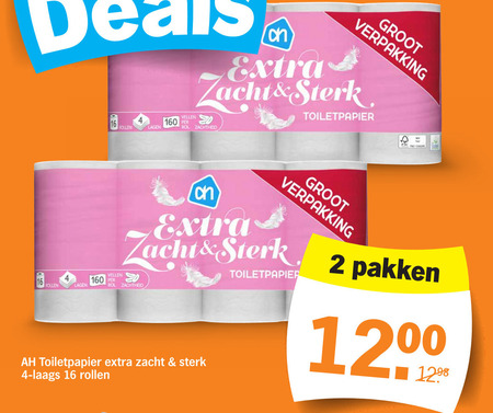 Albert Heijn Huismerk   toiletpapier folder aanbieding bij  Albert Heijn - details