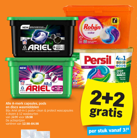 Ariel   wasmiddel folder aanbieding bij  Albert Heijn - details