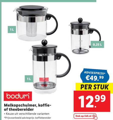 bodum   melkopschuimer folder aanbieding bij  Lidl - details