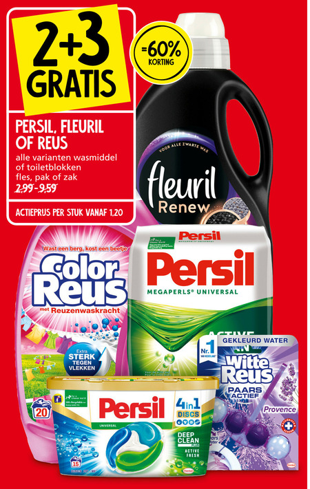 Persil   wasmiddel folder aanbieding bij  Jan Linders - details