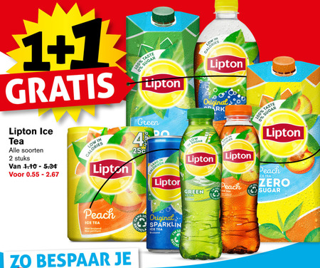 Lipton   ice tea folder aanbieding bij  Hoogvliet - details