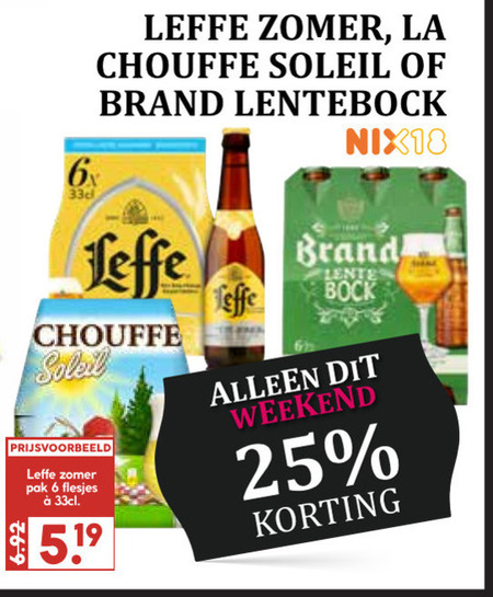 Leffe   lentebokbier folder aanbieding bij  MCD Supermarkt Basis - details