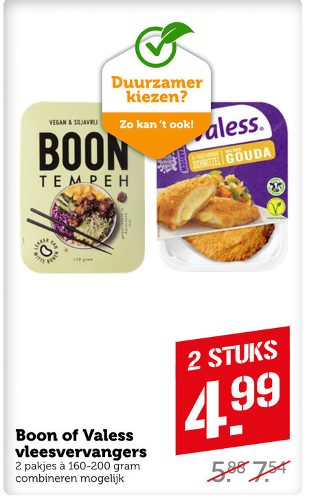 Boon   vegetarisch folder aanbieding bij  Coop - details