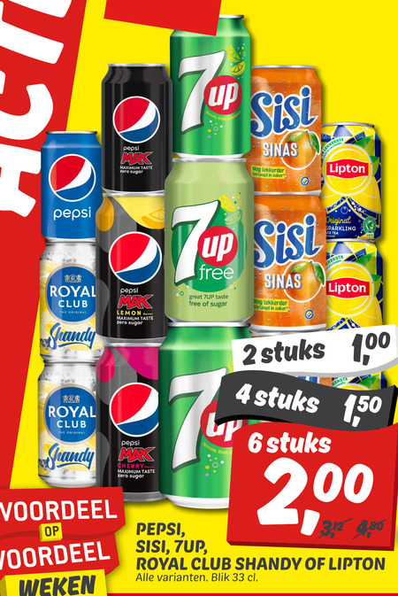 Sisi   ice tea, frisdrank folder aanbieding bij  Dekamarkt - details