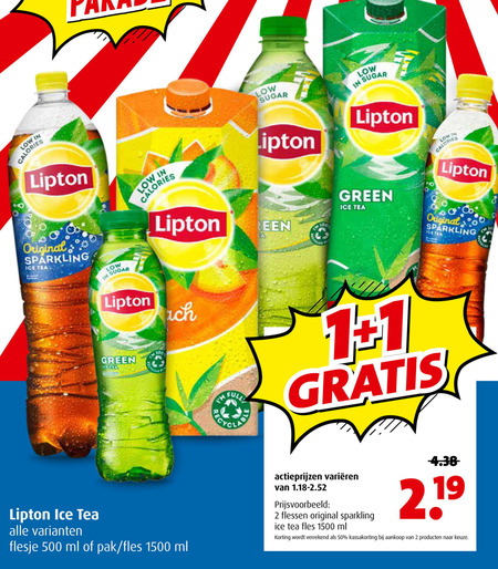 Lipton   ice tea folder aanbieding bij  Boni - details