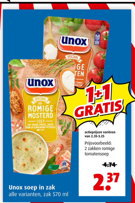 Unox   soep folder aanbieding bij  Boni - details