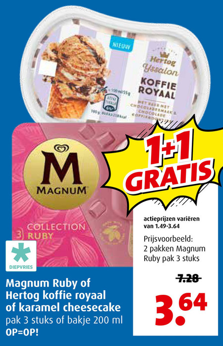 Hertog   ijsbekers, ijslollies folder aanbieding bij  Boni - details