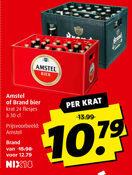 Amstel   krat bier folder aanbieding bij  Boni - details