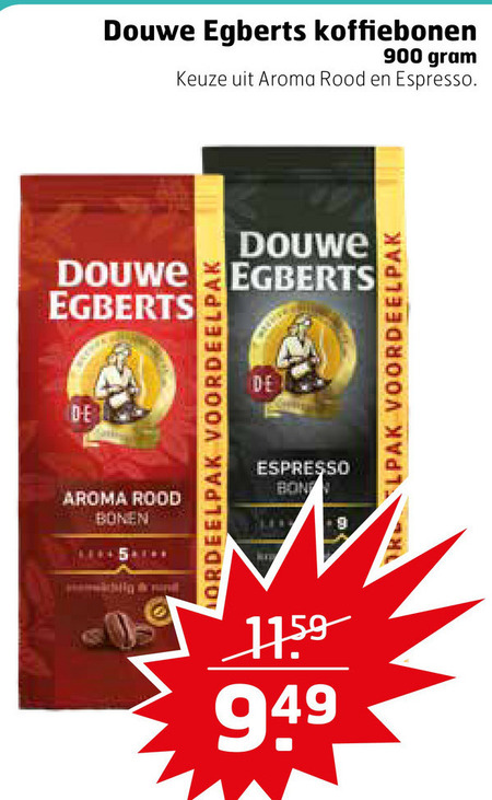 Douwe Egberts   koffiebonen folder aanbieding bij  Trekpleister - details