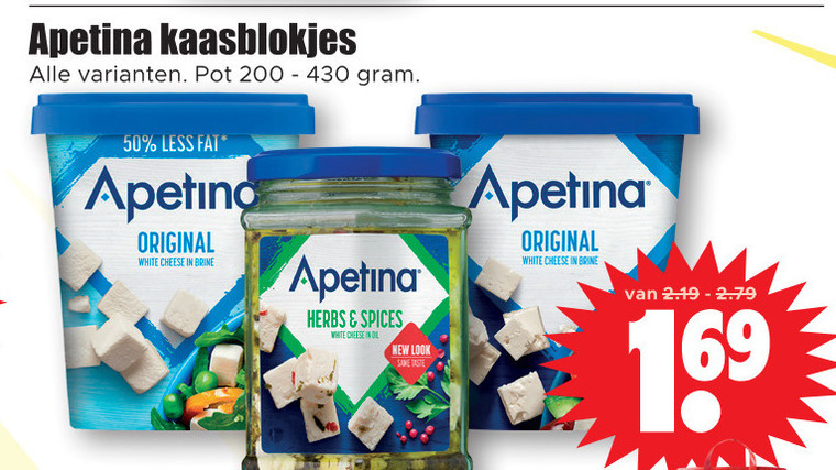 Apetina   feta folder aanbieding bij  Dirk - details