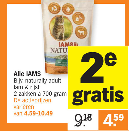 IAMS   kattenvoer folder aanbieding bij  Albert Heijn - details