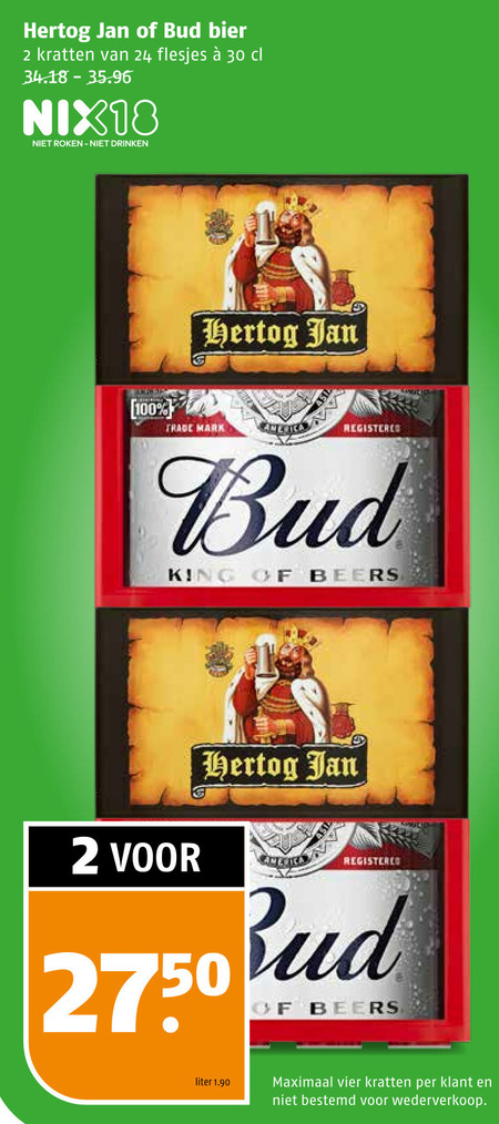 Hertog Jan   krat bier folder aanbieding bij  Poiesz - details