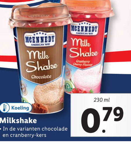 McEnnedy   milkshake folder aanbieding bij  Lidl - details