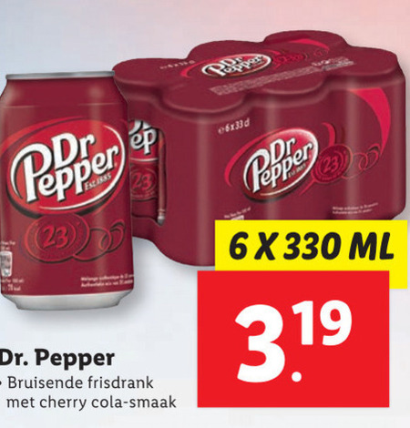 Dr Pepper   cola folder aanbieding bij  Lidl - details