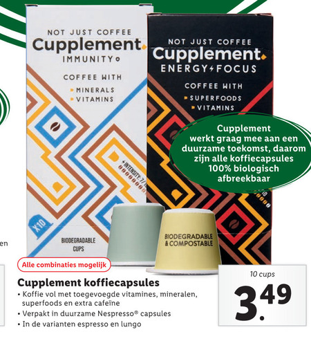 Complement   koffiecups folder aanbieding bij  Lidl - details