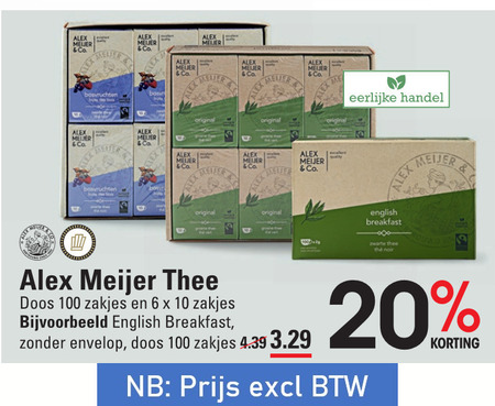 Alex Meijer   thee folder aanbieding bij  Sligro - details