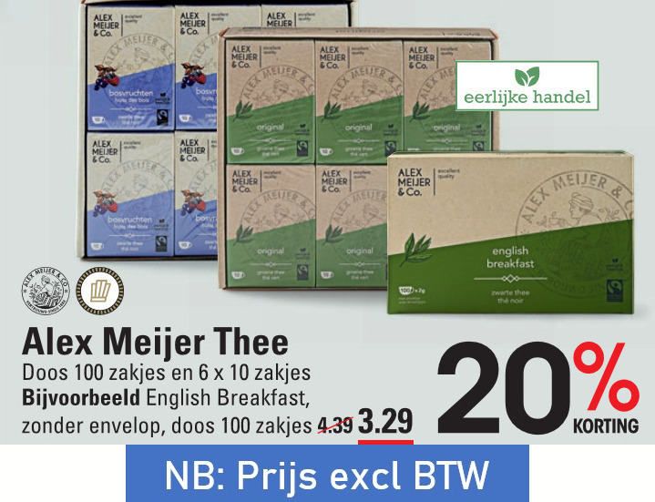 Alex Meijer   thee folder aanbieding bij  Sligro - details