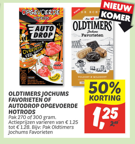 Oldtimers   drop, maaltijdmix folder aanbieding bij  Dekamarkt - details