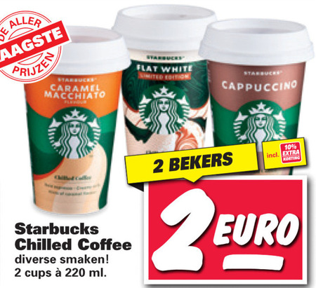 Starbucks   ijskoffie folder aanbieding bij  Nettorama - details