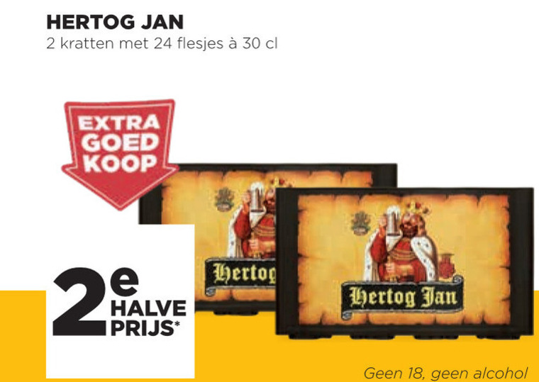 Hertog Jan   krat bier folder aanbieding bij  Jumbo - details