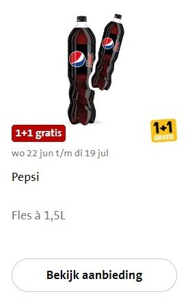 Pepsi   cola folder aanbieding bij  Jumbo - details