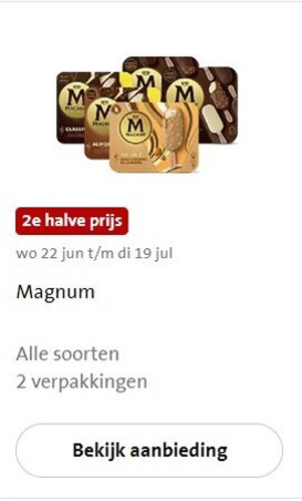 Magnum   ijslollies folder aanbieding bij  Jumbo - details