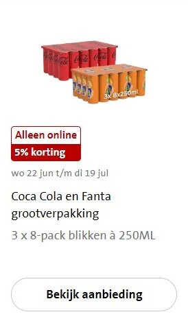 Fanta   cola, frisdrank folder aanbieding bij  Jumbo - details