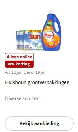 Sun   vaatwasmiddel, wasmiddel folder aanbieding bij  Jumbo - details