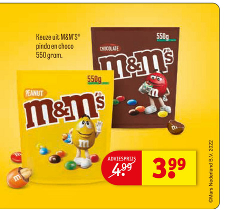 M en Ms   chocolade folder aanbieding bij  Kruidvat - details