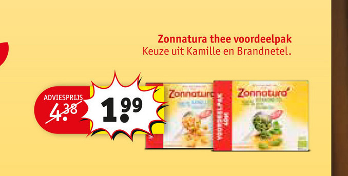 Zonnatura   thee folder aanbieding bij  Kruidvat - details