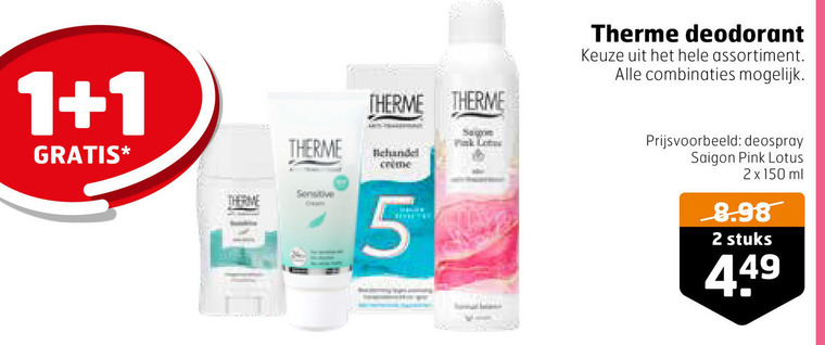 Therme   deodorant folder aanbieding bij  Trekpleister - details