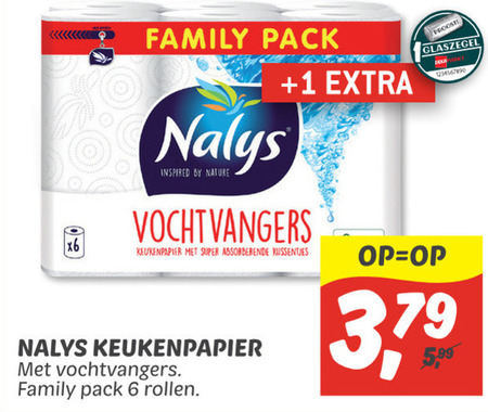 Nalys   keukenpapier folder aanbieding bij  Dekamarkt - details