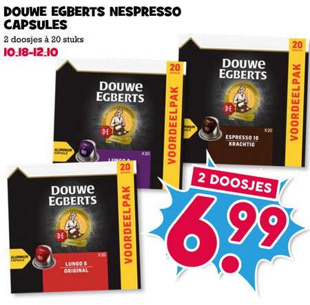 Douwe Egberts   koffiecups folder aanbieding bij  Boons Markt - details